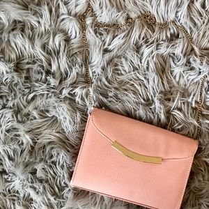 Pink and Gold Crossbody Bag